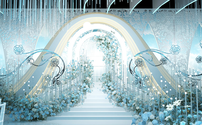 温宿釡香烙馍村水晶厅效果展示